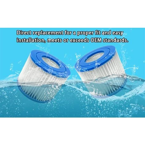 AOUGO Cartouche De Filtre De Bain à Remous Type VI De Remplacement Pour Filtres De Spa - 90352E 58323E 58323 Filtre De Pompe De Piscine (lot De 6) 6 AOUGO Cartouche De Filtre De Bain à Remous Type VI De Remplacement Pour Filtres De Spa - 90352E 58323E 58323 Filtre De Pompe De Piscine (lot De 6) – Image 4