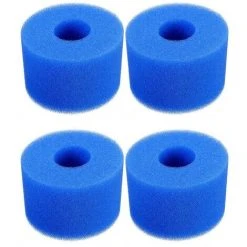 4 Pièces Éponge Filtrante Type S1, Cartouche De Filtre En Mousse, Mousse Pour Filtre Piscine, Réutilisables Et Lavables, Filtre En Mousse Pour Spa, Piscine, Jacuzzi 56Vingt