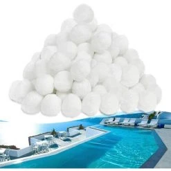 Froadp 700g Boules De Filtration Filtres De Piscine Boule D'Ouate Balles Filtrantes Pour Cuve De Filtration 700g Filterballs Peuvent Remplacer 25KG De Sable De Filtration Blanc -Pompe et filtre de piscine Soldes 65112615 4