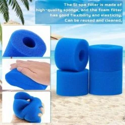 L'FLANEUR Lot De 4 Filtres De Piscine En Mousse Filtre Pour Intex Type S1 - Filtre En Mousse Pour Spa, Piscine - Réutilisables Et Lavables - éponge De Filtration De Type S1 ANEUR 9 L'FLANEUR Lot De 4 Filtres De Piscine En Mousse Filtre Pour Intex Type S1 - Filtre En Mousse Pour Spa, Piscine - Réutilisables Et Lavables - éponge De Filtration De Type S1 ANEUR -Pompe et filtre de piscine Soldes 65357063 3