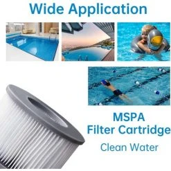 OSQI Pièces Filtres De Bain à Remous Pour Piscines Gonflables MSpa, Version Améliorée Pompe à Cartouche Filtrante Adaptée Pour MSPA Tous Les Bains à Remous Actuels -Pompe et filtre de piscine Soldes 65502930 4