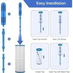OSQI Filtre De Spa, Cartouche De Purification Minérale, Purificateur Minéral, Bâtonnets Minéraux Pour Clarifier L'eau, Installer Dans Le Filtre à Cartouche De Piscine -Pompe et filtre de piscine Soldes 65503986 3