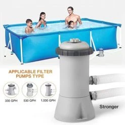 READCLY-Tuyau De Rechange Pour Piscine De 1,25 Po De Diamètre Pour Piscines Hors Terre, Piscine Avec Pince Métallique Pour Pompe De Filtre Intex Ou Tuyaux De 3,2 Cm - 1,5 Mètre De Long (Paquet De 2) -Pompe et filtre de piscine Soldes 65599082 4