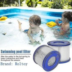 DONTODENT Filtre De Piscine 8 Pièces, Pour Cartouche De Pompe De Filtre Bestway Spa Type Vi, Filtres De Bain à Remous Pour Lay-z-spa, Pour Filtre Coleman Saluspa -Pompe et filtre de piscine Soldes 65679007 2