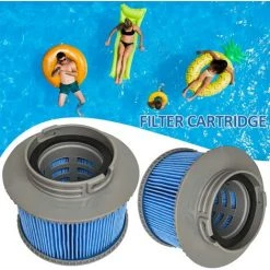 ZOLGINAH Remplacement Des Filtres Pour Piscine, Hotsubbs Et Spas Cartouches De Filtres De Piscine Pour Filtre Spa, Pompe à Cartouche Filtrante Pour MSPA FD2089 (6 Filtres Édition Améliorée) -Pompe et filtre de piscine Soldes 65731013 4
