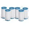 LIFCAUSAL Filtre De Piscine A Ou C (29000e/59900e) Pour Pompe De Piscine INTEX, Lot De 6 Cartouches De Filtre De Piscine, Filtres De Piscine De Type A/C Compatibles Avec Bestway, Piscines Hors Sol Summer Waves Et Pompes (blanc)