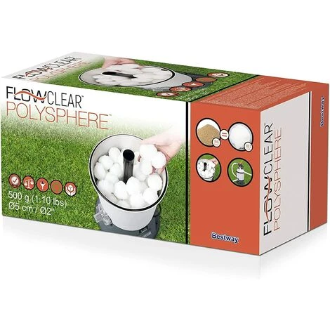 MEZHENG Boule Filtrante Piscine, Boule Filtrante Réutilisable, Boule Filtrante Pour Piscine, Filtre à Sable, Filtration D'eau 5 MEZHENG Boule Filtrante Piscine, Boule Filtrante Réutilisable, Boule Filtrante Pour Piscine, Filtre à Sable, Filtration D'eau – Image 3