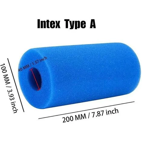 Cisea Éponge Filtrante De Type A, Mousse Filtrante Pour Piscine, Filtre éponge à Cartouche Lavable Réutilisable, Filtre Intex Spa, 2 Pièces 4 Cisea Éponge Filtrante De Type A, Mousse Filtrante Pour Piscine, Filtre éponge à Cartouche Lavable Réutilisable, Filtre Intex Spa, 2 Pièces – Image 2