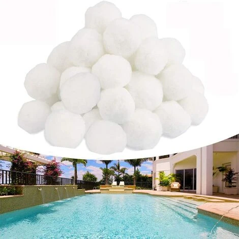 JUNJUN Boule Filtrante, Boule Filtrante De Piscine De 700 G, Remplace Le Filtre À Sable De 25 Kg, Filtre De Piscine, Convient À Tous Les Filtres À Sable Ou À Verre Existants, Bon Effet De Filtrage 3 JUNJUN Boule Filtrante, Boule Filtrante De Piscine De 700 G, Remplace Le Filtre À Sable De 25 Kg, Filtre De Piscine, Convient À Tous Les Filtres À Sable Ou À Verre Existants, Bon Effet De Filtrage
