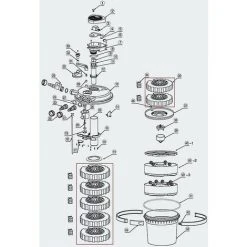 Cisea Pièce Détachée Cpf-15000 Jeu D'éponges Filtrantes Pour Filtre De Bassin à Pression -Pompe et filtre de piscine Soldes 66807773 3