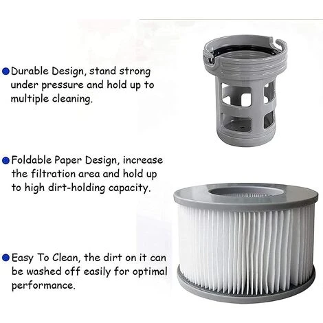 WAHAISON 2 Bases Cartouches Filtrantes Pour Piscines Gonflables MSPA - Adaptateur De Base Vissable Pour Cartouche Filtrante MSPA - Kit De Mise à Niveau - Filtre Pour Sous-marins Et Spa Chauds 6 WAHAISON 2 Bases Cartouches Filtrantes Pour Piscines Gonflables MSPA - Adaptateur De Base Vissable Pour Cartouche Filtrante MSPA - Kit De Mise à Niveau - Filtre Pour Sous-marins Et Spa Chauds – Image 4