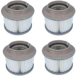 WAHAISON 4 Pièces Mscomft MSPA Cartouches De Rechange De Filtre Pour Tous Les Modèles Whirlpool Spas Swimming Piscine,Cartouches Filtrantes Avec Filet Pour MSpa Les Spas