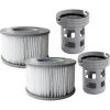 WAHAISON 2 Filtres + 2 Bases Cartouches Filtrantes Pour Piscines Gonflables MSPA - Adaptateur De Base Vissable Pour Cartouche Filtrante MSPA - Kit De Mise à Niveau - Filtre Pour Sous-marins Et Spa Chauds