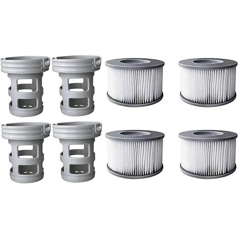 WAHAISON 4 Filtres + 4 Bases Cartouches Filtrantes Pour Piscines Gonflables MSPA - Adaptateur De Base Vissable Pour Cartouche Filtrante MSPA - Kit De Mise à Niveau - Filtre Pour Sous-marins Et Spa Chauds 3 WAHAISON 4 Filtres + 4 Bases Cartouches Filtrantes Pour Piscines Gonflables MSPA - Adaptateur De Base Vissable Pour Cartouche Filtrante MSPA - Kit De Mise à Niveau - Filtre Pour Sous-marins Et Spa Chauds