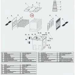 Cisea Pièce De Rechange Filtre Biologique Cbf-350 Ensemble Complet D'éponges Filtrantes Filtre En Mousse24*20*7.5cm -Pompe et filtre de piscine Soldes 67025269 2