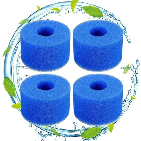 KARTOKNER Lot De 4 Filtres De Piscine En Mousse Filtre Pour Intex Type S1 - Filtre En Mousse Pour Spa, Piscine - Réutilisables Et Lavables - éponge De Filtration De Type S1 3 KARTOKNER Lot De 4 Filtres De Piscine En Mousse Filtre Pour Intex Type S1 - Filtre En Mousse Pour Spa, Piscine - Réutilisables Et Lavables - éponge De Filtration De Type S1