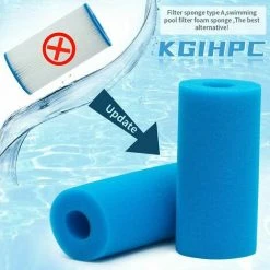 THSINDE Filtre éponge De Type A, Filtre De Piscine En Mousse, Filtre En Mousse De Piscine Filtre éponge Pré-filtre En Mousse Cartouche éponge Lavable Et Réutilisable. (4 Chambres) -Pompe et filtre de piscine Soldes 67313181 5