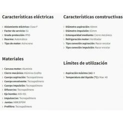 ESPA Copy Of Bomba Piscina Aspire 50 | Puissance: 0,75 HP TRIFÁSICA 8 ESPA Copy Of Bomba Piscina Aspire 50 | Puissance: 0,75 HP TRIFÁSICA -Pompe et filtre de piscine Soldes 67399431 3