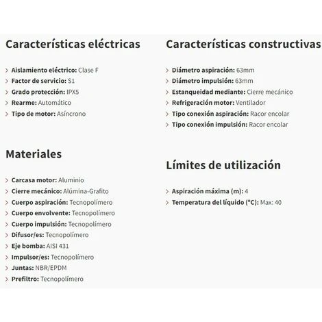 ESPA Copy Of Bomba Piscina Aspire 50 | Puissance: 0,75 HP TRIFÁSICA 5 ESPA Copy Of Bomba Piscina Aspire 50 | Puissance: 0,75 HP TRIFÁSICA – Image 3