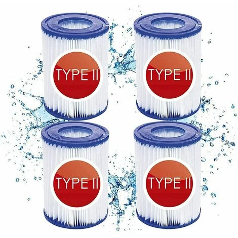 FLYME 4 Cartouches De Filtre De Piscine Type II - For Bestway De Type Ii - Convient Pour Bestway 58383 58387 - Cartouche Filtrante Pour Piscine Bestway 530/800 Gal/h. 3 FLYME 4 Cartouches De Filtre De Piscine Type II - For Bestway De Type Ii - Convient Pour Bestway 58383 58387 - Cartouche Filtrante Pour Piscine Bestway 530/800 Gal/h.