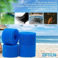 ENLENK 4 Filtres De Piscine En Mousse Filtre Pour Type S1 - Filtre En Mousse Pour Spa, Piscine - Réutilisables Et Lavables - Éponge De Filtration De Type S1 11 ENLENK 4 Filtres De Piscine En Mousse Filtre Pour Type S1 - Filtre En Mousse Pour Spa, Piscine - Réutilisables Et Lavables - Éponge De Filtration De Type S1 -Pompe et filtre de piscine Soldes 67586693 5
