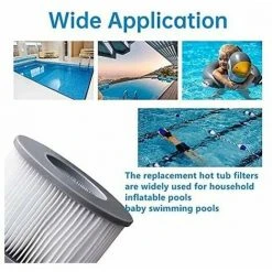 Cisea Filtres De Rechange Pour Mspa Cartouche Filtrante,pour Sous-Marins Et Spa Chauds,Convient Pour Tous Les Jacuzzis Actuels,pour Piscines Gonflables - Modèle à Partir De 2020 (4pièces) -Pompe et filtre de piscine Soldes 68076041 3