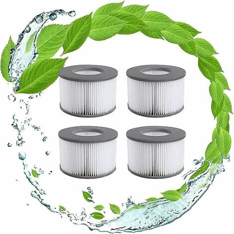 QERSTA Filtres De Rechange Pour Mspa Cartouche Filtrante,pour Sous-Marins Et Spa Chauds,Convient Pour Tous Les Jacuzzis Actuels,pour Piscines Gonflables - Modèle à Partir De 2020 (4pièces) 3 QERSTA Filtres De Rechange Pour Mspa Cartouche Filtrante,pour Sous-Marins Et Spa Chauds,Convient Pour Tous Les Jacuzzis Actuels,pour Piscines Gonflables - Modèle à Partir De 2020 (4pièces)
