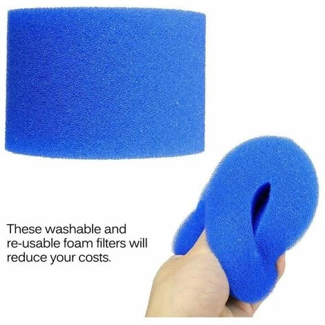 FLYME Éponge Filtrante Type S1 Filtres De Piscine En Mousse, Cartouche Filtrante RéUtilisable Pour Intex Type S1, Mousse Pour Piscine, Aquarium, Spa(4 Pièces) 7 FLYME Éponge Filtrante Type S1 Filtres De Piscine En Mousse, Cartouche Filtrante RéUtilisable Pour Intex Type S1, Mousse Pour Piscine, Aquarium, Spa(4 Pièces) – Image 5