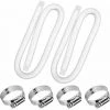 QERSTA Tuyau De Rechange Pour Piscine De 1,25 Po De Diamètre Pour Piscines Hors Terre, Piscine Avec Pince Métallique Pour Pompe De Filtre Intex Ou Tuyaux De 3,2 Cm - 1,5 Mètre De Long (Paquet De 2)LO-Ron -Pompe et filtre de piscine Soldes 68272088 1