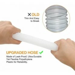 QERSTA Tuyau De Rechange Pour Piscine De 1,25 Po De Diamètre Pour Piscines Hors Terre, Piscine Avec Pince Métallique Pour Pompe De Filtre Intex Ou Tuyaux De 3,2 Cm - 1,5 Mètre De Long (Paquet De 2)LO-Ron -Pompe et filtre de piscine Soldes 68272088 3