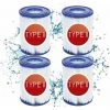 QERSTA 4 Cartouches De Filtre De Piscine Type II - For Bestway De Type Ii - Convient Pour Bestway 58383 58387 - Cartouche Filtrante Pour Piscine Bestway 530/800 Gal/h. -Pompe et filtre de piscine Soldes 68490539 1