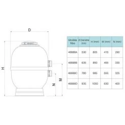 ASTRALPOOL Filtre à Sable Lamiperle Side Ø500 -Pompe et filtre de piscine Soldes 7056505 4