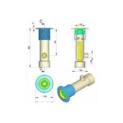 ASTRALPOOL Traversée De Paroi Ø50 Béton - Hydromassage/venturi + Buse -Pompe et filtre de piscine Soldes 7604243 2