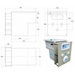 Option Electrolyseur Integrable Sur Mur Filtrant Filtrinov Gs14 Existant -Pompe et filtre de piscine Soldes 7723540 2