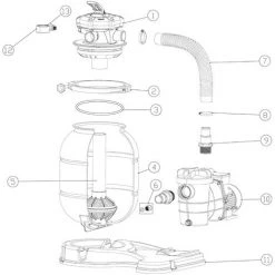 SUNSUN Pièce Détachée Raccord T Pour Manomètre Filtre à Sable Filtration De Piscine Système Filtrage Sable -Pompe et filtre de piscine Soldes 9894213 3