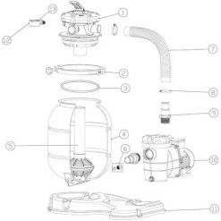 SUNSUN Pièce Détachée Tête De Filtre Pour Filtre à Sable Filtrage De Piscine Système Filtration à Sable -Pompe et filtre de piscine Soldes 9894214 5
